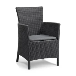 Poltrona da esterno Steinbach, 62x60 h89 cm, Antracite