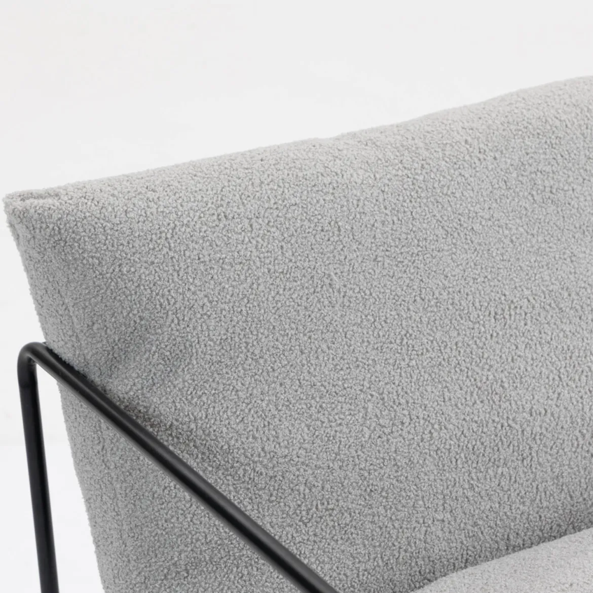 Poltrona design in metallo e tessuto marrone - Appare