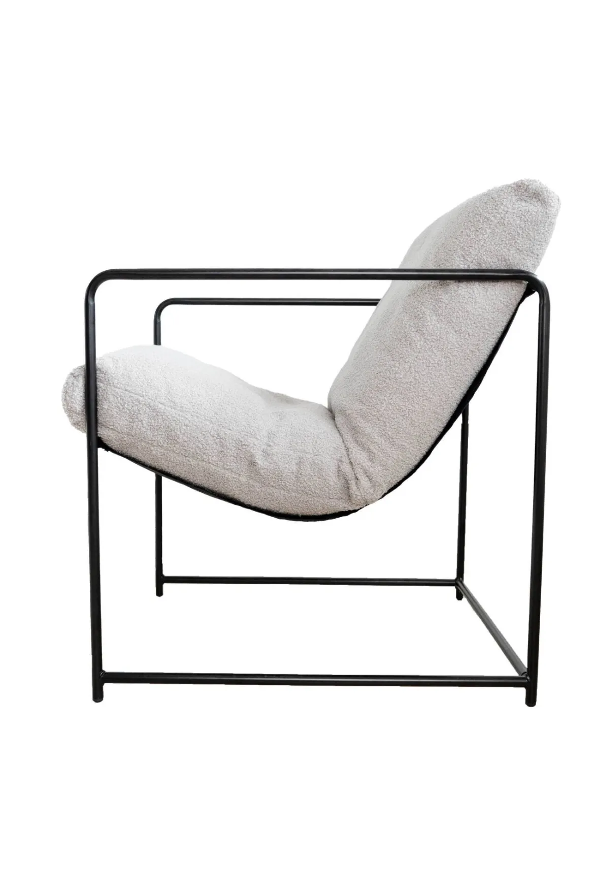 Poltrona Grigio Braccioli Peso Supportato 120 kg 61x67x75h cm, Materiale Struttura in Metallo - Appare