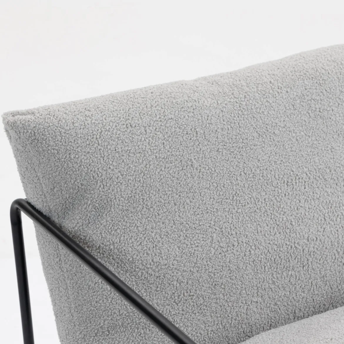 Poltrona Grigio Braccioli Peso Supportato 120 kg 61x67x75h cm, Materiale Struttura in Metallo - Appare