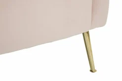 Poltrona in tessuto con braccioli rosa - Prampolini