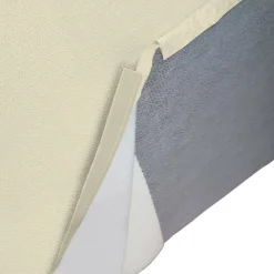 Poltrona in tessuto e legno con braccioli blu - Rodonite
