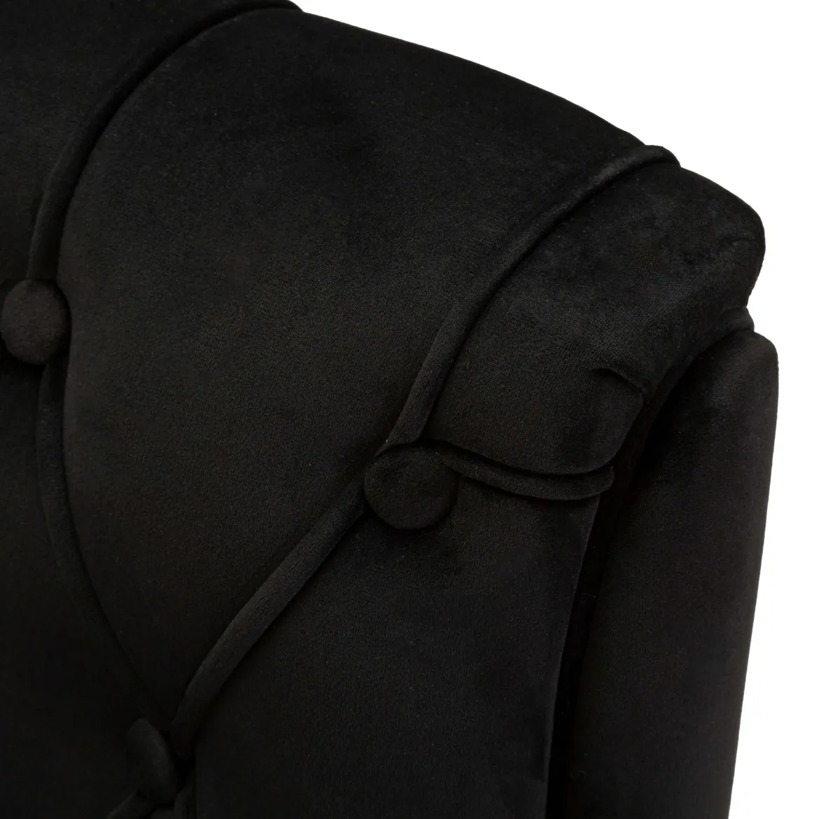 Poltrona Nero oro con Cuscino Braccioli 88x83x91h cm, Colore Struttura oro - Turtuk