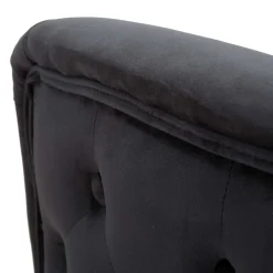 Poltrona Nero oro Rivestimento in Velluto Braccioli 76x74x71h cm, Materiale Struttura in Metallo - StIves