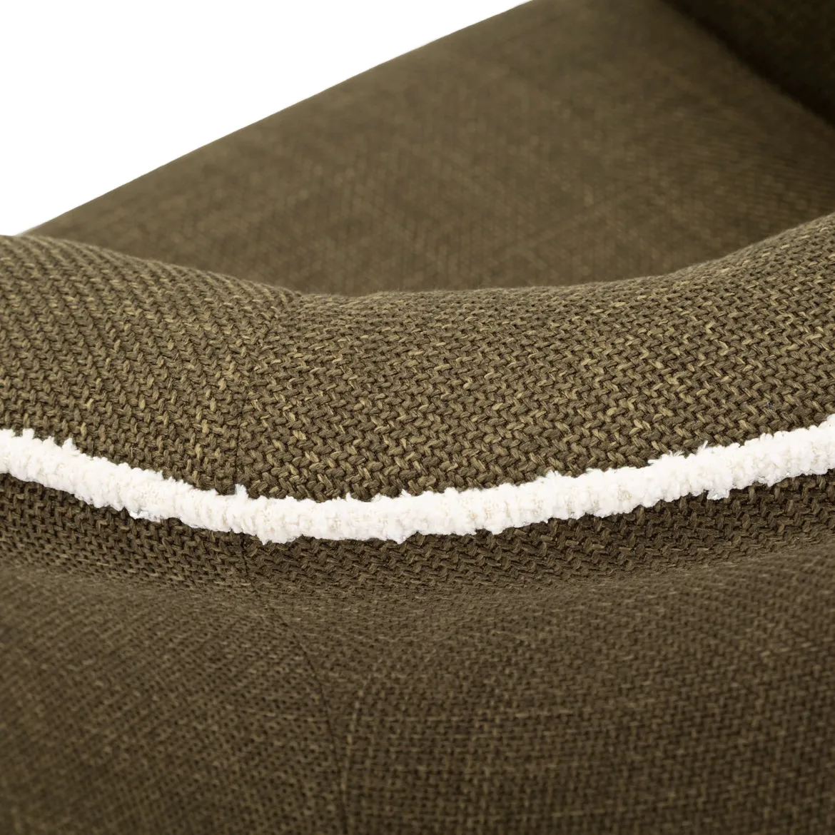 Poltrona Verde Bianco Base Girevole Braccioli 84x66x80h cm, Materiale Struttura in Metallo - Toamas