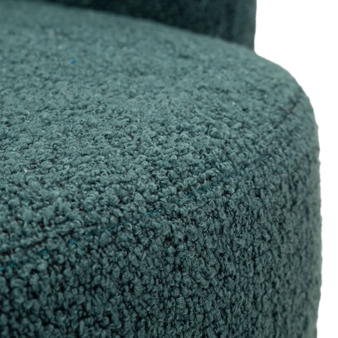 Poltrona Verde Ottanio Nero Base Girevole Braccioli 70x72x75h cm, Materiale Struttura in Legno Nobilitato - Morond
