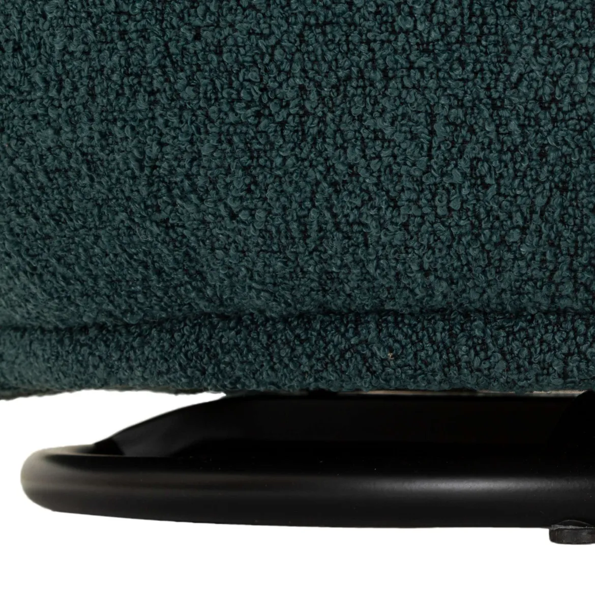 Poltrona Verde Ottanio Nero Base Girevole Braccioli 70x72x75h cm, Materiale Struttura in Legno Nobilitato - Morond