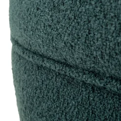 Poltrona Verde Ottanio Nero Base Girevole Braccioli 70x72x75h cm, Materiale Struttura in Legno Nobilitato - Morond