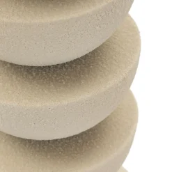 Portacandela Bianco Crema Sfumatura Colore Struttura Crema, - Faratite