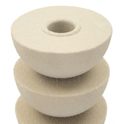 Portacandela Bianco Crema Sfumatura Colore Struttura Crema, - Faratite