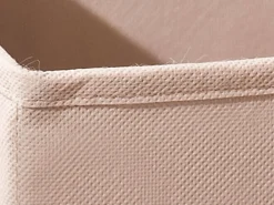 Portaoggetti pieghevole in polipropilene, color beige, cm 32x32x31