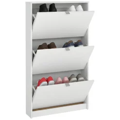 Porta scarpe 3 ante bianca 70x123h cm - Aran