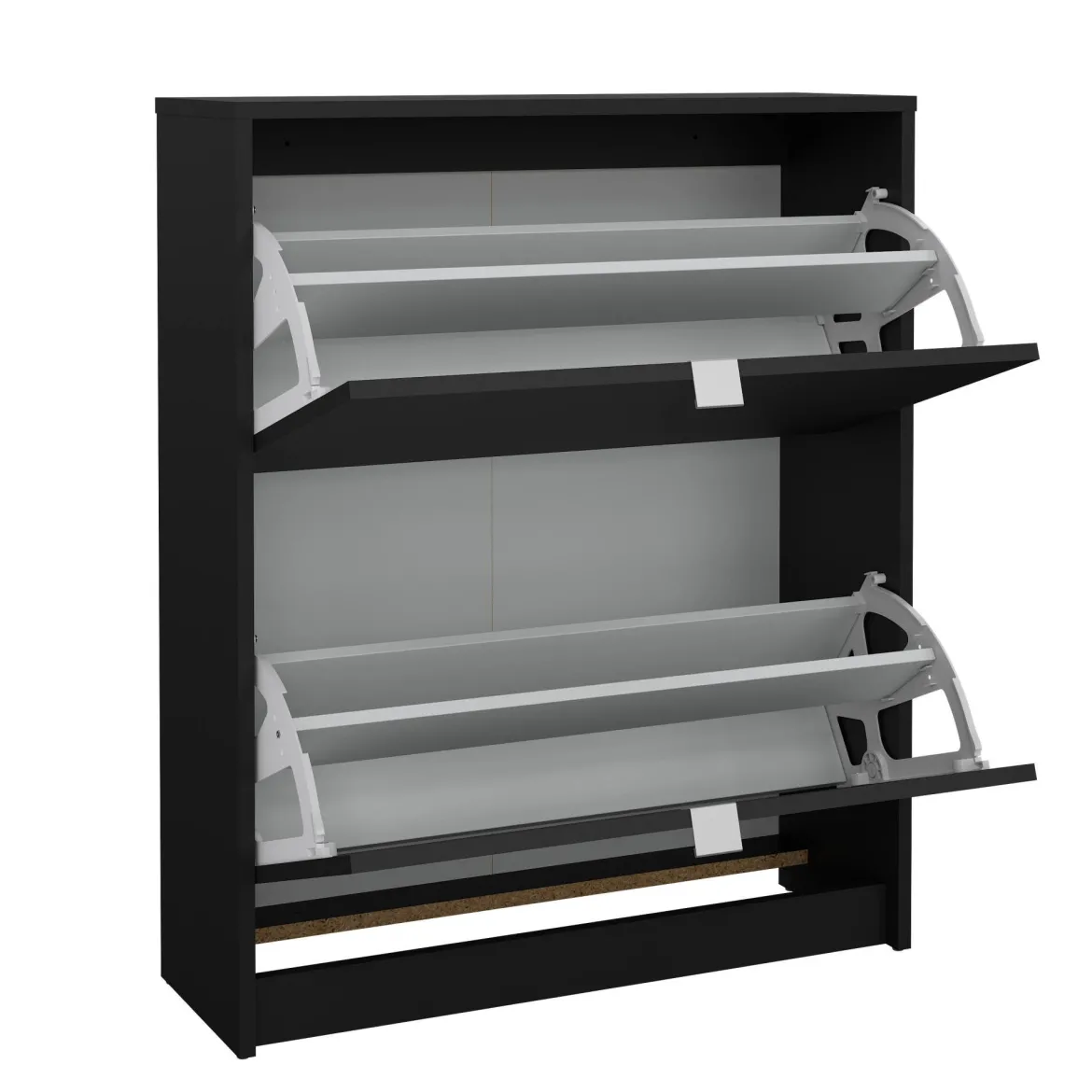 Porta scarpe 2 ante nera 70x85h cm - Larry