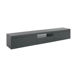 Porta TV antracite 220x44x46h cm 4 ante e 1 cassetto - Maestrale