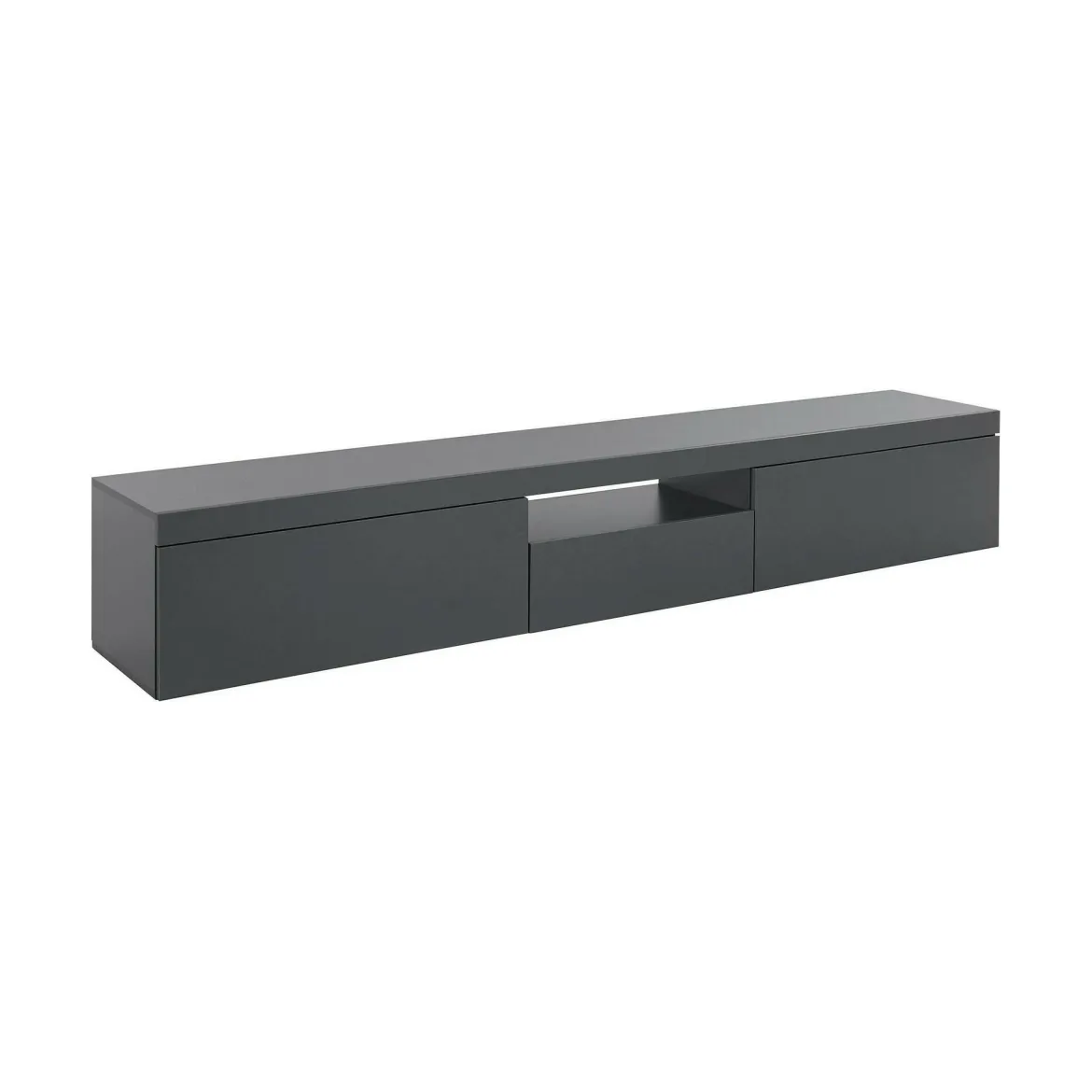 Porta TV antracite 220x44x46h cm 4 ante e 1 cassetto - Maestrale