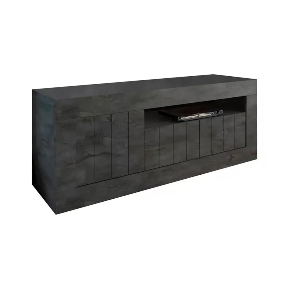 Porta TV ardesia 138x42x56h cm 3 ante - Iole