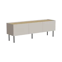 Porta TV beige e rovere 200x40x52h cm 4 ante - Scopa