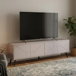 Porta TV beige 180x29x50h cm 4 ante - OlgadiKiev