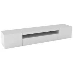 Porta TV bianco lucido 200x40x37h cm 3 ante - Amore