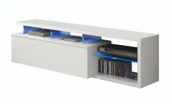 Porta TV bianco lucido 150x41x50h cm in legno - Amiuty