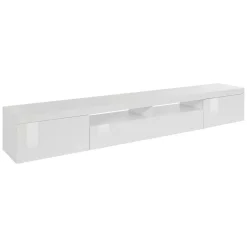 Porta TV bianco 240x40x35h cm 3 ante - Animali