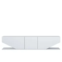 Porta TV bianco 180x30x40h cm 3 ante - Assorata