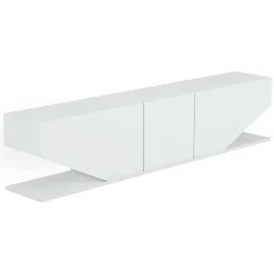 Porta TV bianco 180x30x40h cm 3 ante - Assorata