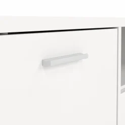 Porta TV bianco 147x39x38h cm 2 ante e 1 cassetto - Charo