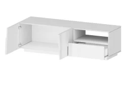 Porta TV bianco 150x44x46h cm 2 ante e 1 cassetto - Cecia