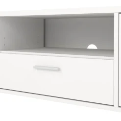Porta TV bianco 177x39x38h cm 2 ante e 1 cassetto - Giaele