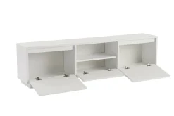 Porta TV bianco 160x29x42h cm 3 ante - Morrigan