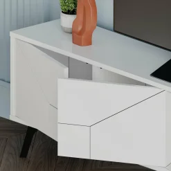 Porta TV bianco 180x29x50h cm 4 ante - OlgadiKiev