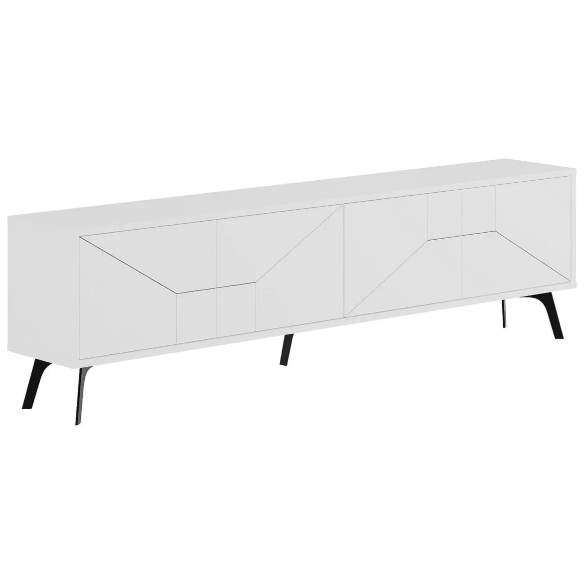 Porta TV bianco 180x29x50h cm 4 ante - OlgadiKiev