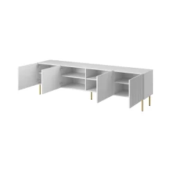 Porta TV bianco 200x42x52h cm 4 ante - Varenna