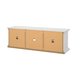 Porta TV bianco 149x41x50h cm 2 ante - Ziba