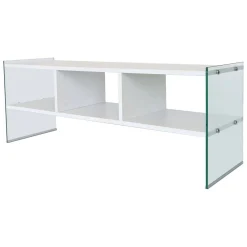 Porta TV bianco 120x35x45h cm in legno - Winifred