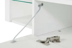 Porta TV bianco 160x40x35h cm in legno - Ivy