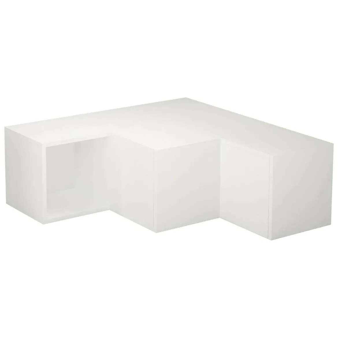Porta TV bianco 90x92x32h cm in legno - Fiorenza