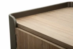 Porta TV grigio e marrone 100x42x110h cm 2 ante - Quilt