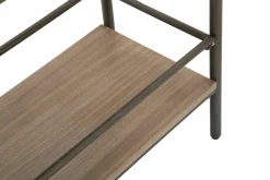 Porta TV grigio e marrone 100x42x110h cm 2 ante - Quilt