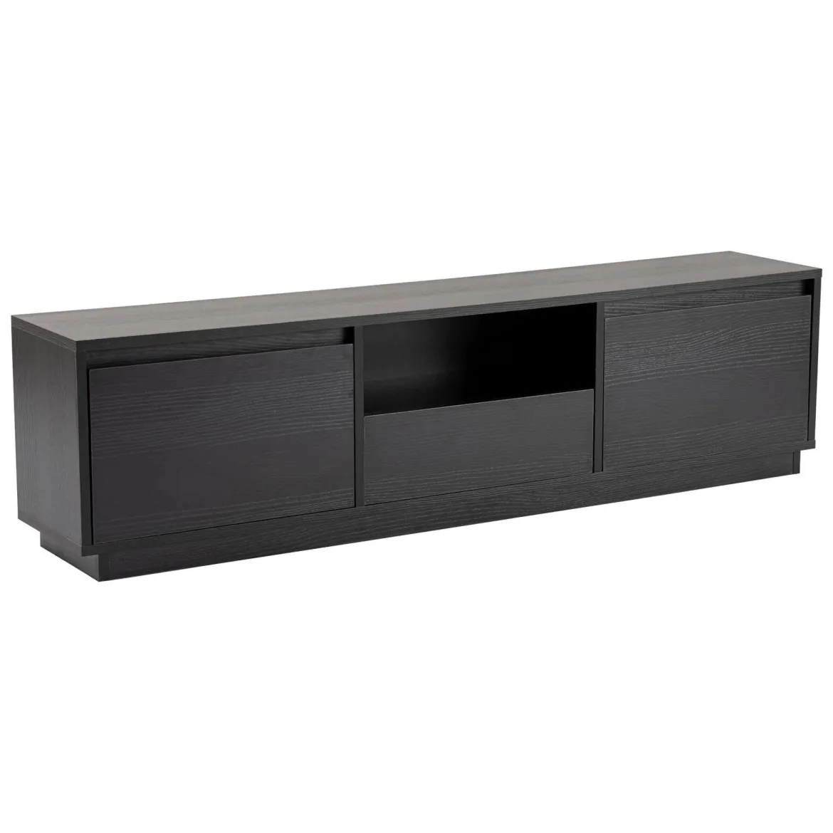 Porta TV nero 160x29x42h cm 3 ante - Morrigan