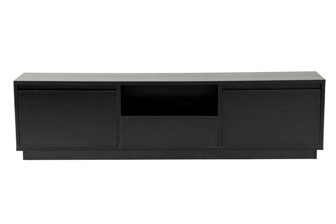 Porta TV nero 160x29x42h cm 3 ante - Morrigan