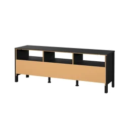 Porta TV nero 151x38x54h cm in legno - Astana