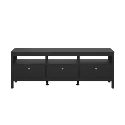 Porta TV nero 151x38x54h cm in legno - Astana