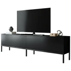 Porta TV nero 180x30x47h cm modulabile - Espero