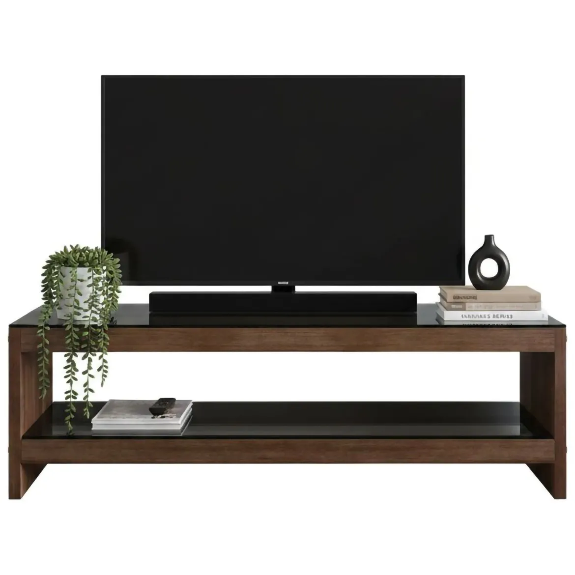 Porta TV noce 140x40x45h cm in legno - Wiley