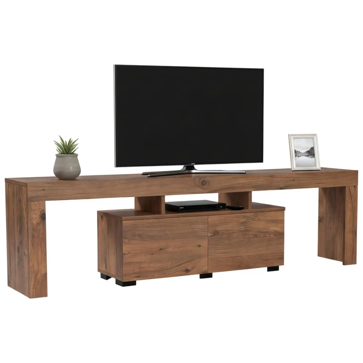 Porta TV pino 180x31x50h cm 2 ante - Andarna