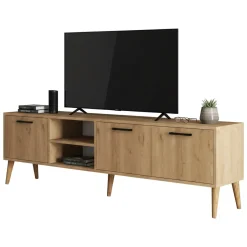 Porta TV quercia 180x35x53h cm 3 ante - Brugine