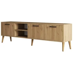 Porta TV quercia 180x35x53h cm 3 ante - Brugine