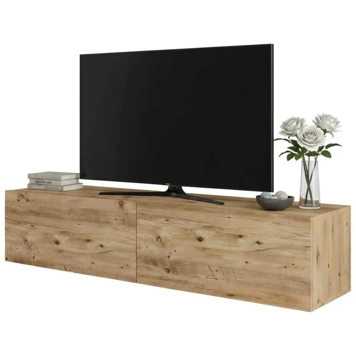 Porta TV quercia 140x31x29h cm 2 ante - Diaspro